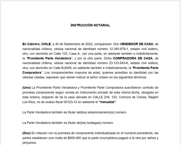 INSTRUCCIÓN NOTARIAL PARA COMPRA VENTA. VENDEDOR CON O SIN DEUDA HIPOTECARIA Y COMPRADOR PAGA CON CRÉDITO HIPOTECARIO. - Imagen 2