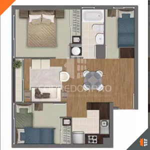 Santiago, Región Metropolitana, 3 Habitaciones Habitaciones, ,1 BañoBathrooms,Departamento,En Venta,2070