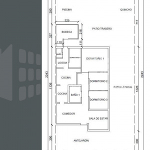 Casa de 3D+2B con quincho y piscina. Cerca de Metro Las Mercedes