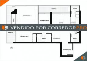 Las Condes, Región Metropolitana, 3 Habitaciones Habitaciones, ,2 BathroomsBathrooms,Departamento,Vendida,2347