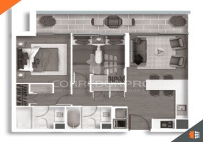 Macul, Región Metropolitana, 1 Dormitorio Habitaciones, ,1 BañoBathrooms,Departamento,En Venta,1690