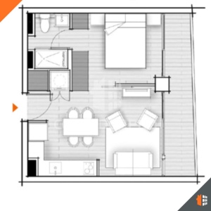 Santiago, Región Metropolitana, 1 Dormitorio Habitaciones, ,1 BañoBathrooms,Departamento,En Venta,1723